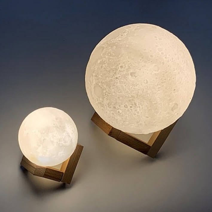 보름달 LED무드등 15cm, LED간접조명 무선전등 3D 입체 보름달