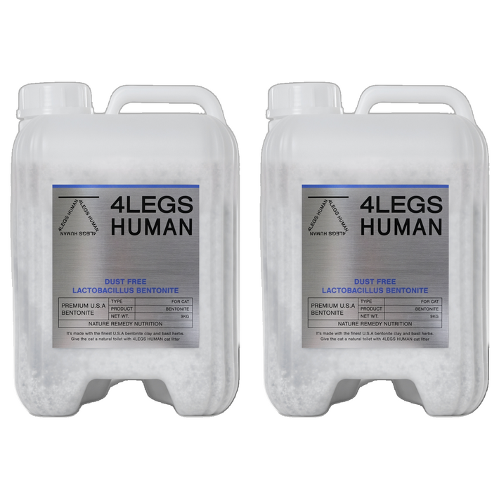 포렉스휴먼 벤토나이트 고양이 유산균 모래, 9kg, 2개, 허브향