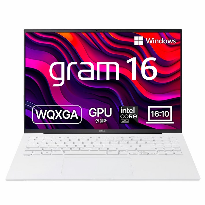 LG전자 2024 그램 16 코어 Ultra5 인텔 14세대, 스노우 화이트, 256GB, 8GB, WIN11 Home, 16Z90SUGR56K