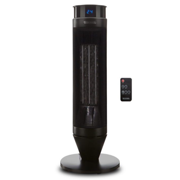 엔뚜마노 PTC 타워형 사무실 가정용 온풍기  리모컨, EPS500, 블랙
