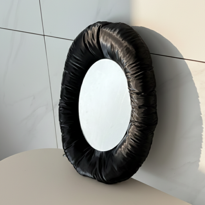 오레뉴 쿠션 타원형 인테리어 벽거울,1개