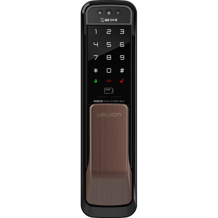 솔리티 얼굴인식 무타공 푸시풀 도어락 WP-500A