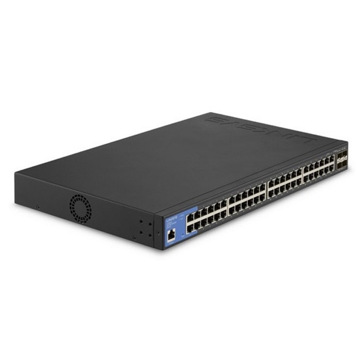 링크시스 48포트 1000Mbps 10G 4SFP 스위칭허브, LGS352C, 1개