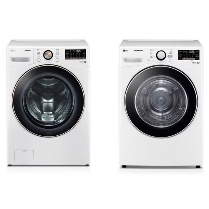 LG전자 트롬 드럼세탁기 F21WDLP +건조기 RH19WTWN 21kg+19kg 방문설치