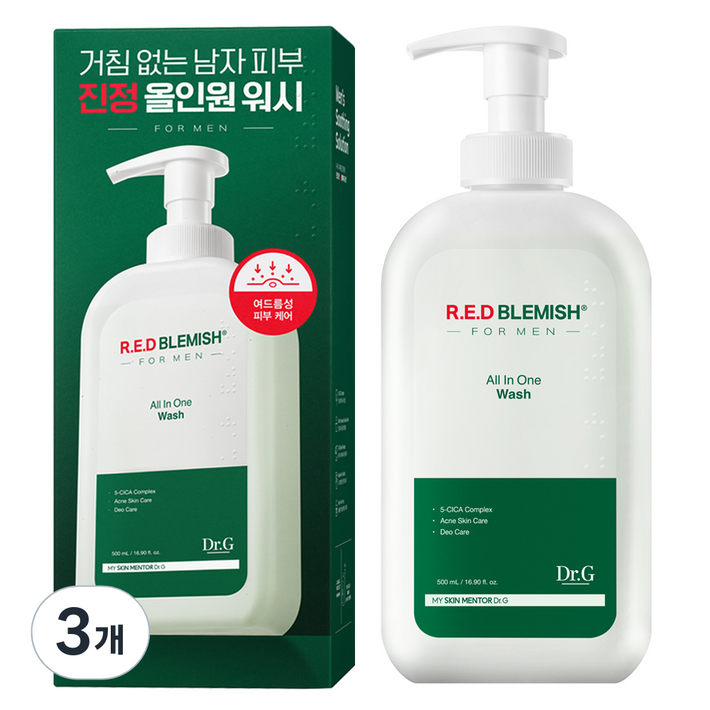 닥터지 레드 블레미쉬 포맨 올인원 바디워시, 500ml, 3개 닥터지 레드 블레미쉬 포맨 올인원 바디워시, 500ml, 3개