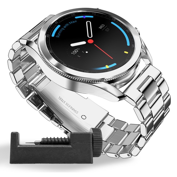 구스페리 메탈스틸 밴드 스트랩, 실버