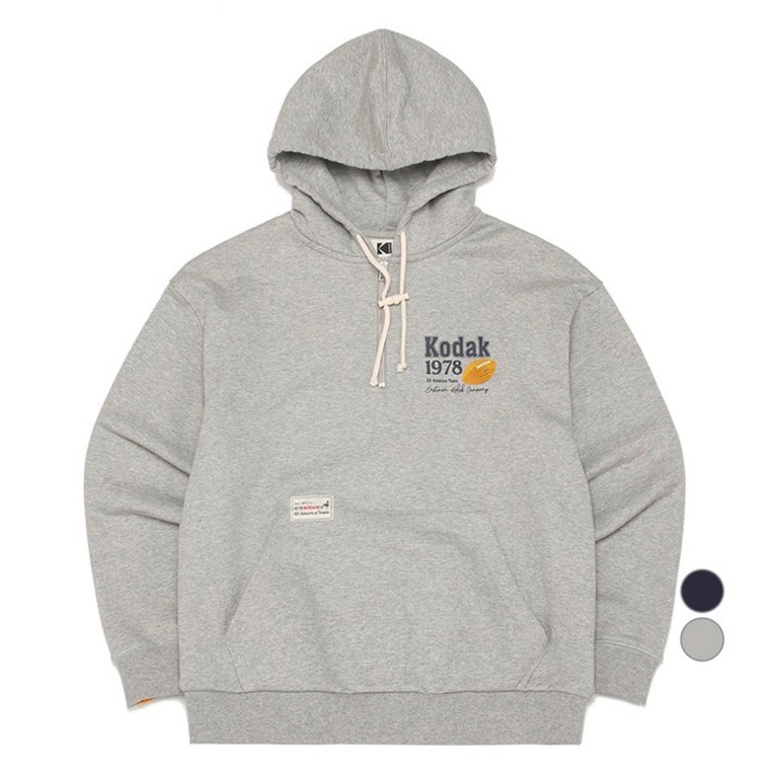 코닥어패럴 남녀공용 올아메리카팀 컬러트랙 고중량 면 세미오버핏 후드티