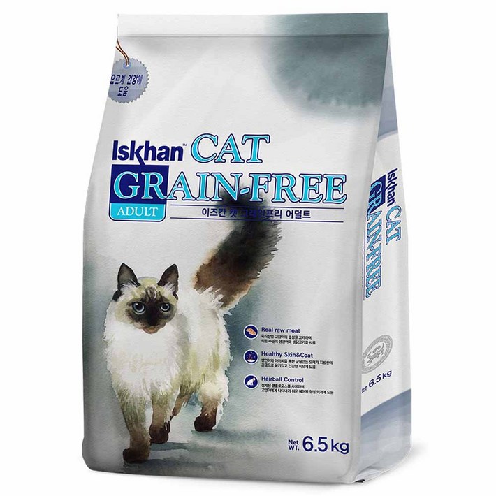 이즈칸 캣 그레인프리 기능성 사료, 어덜트, 6.5kg, 1개
