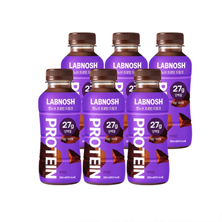 랩노쉬 프로틴 드링크 카카오, 350ml, 6개 랩노쉬 프로틴 드링크 카카오, 350ml, 6개