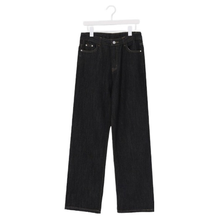 시크폭스 여성용 이염제로 논페이드 생지 세미와이드 데님팬츠 52DP623