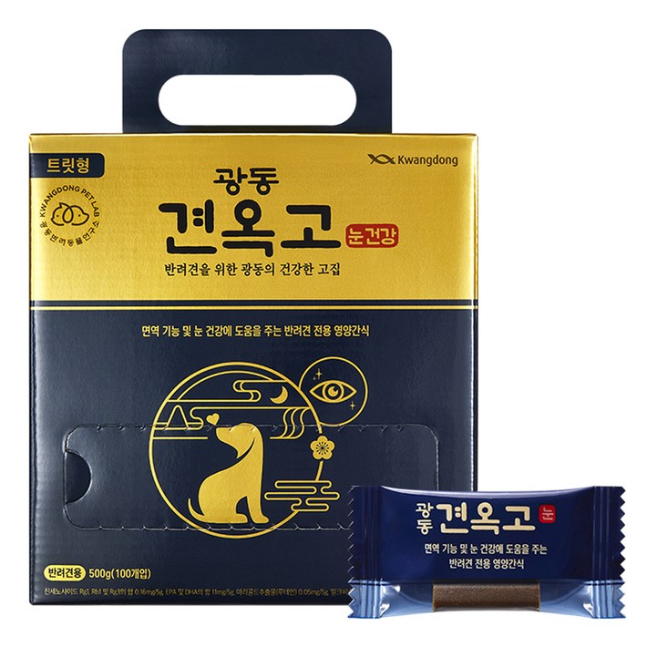 광동 견옥고 반려견 눈 영양제 100포, 눈건강, 1개, 눈물 개선눈건강