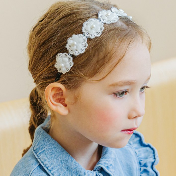 채니봉봉 아동용 보나 레이스 헤어밴드
