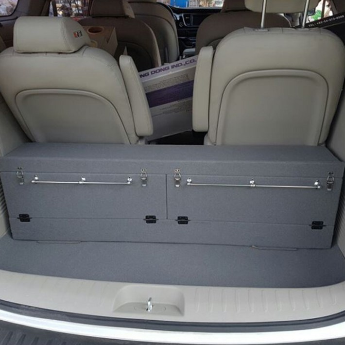 더뉴 올뉴 카니발 하이리무진 9,11인승 트렁크정리함 콘솔박스 맞춤형 매립형 마에라