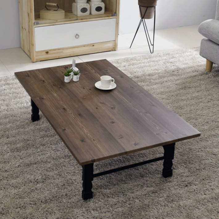 송목가구 800 1000 1200 접이식 밥상 좌식 테이블