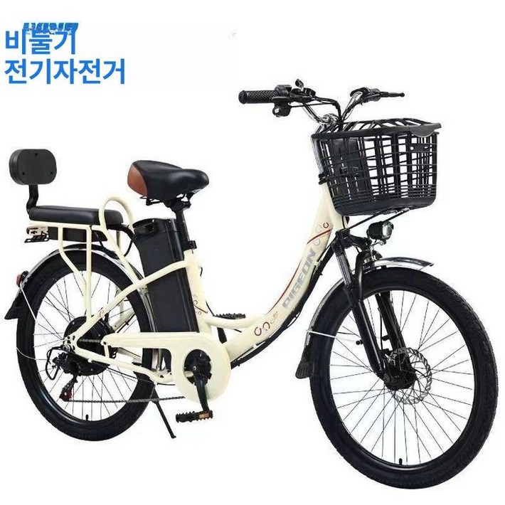 2인승 전기자전거 캐주얼 전동바이크 리튬배터리 가변속도 스쿠터