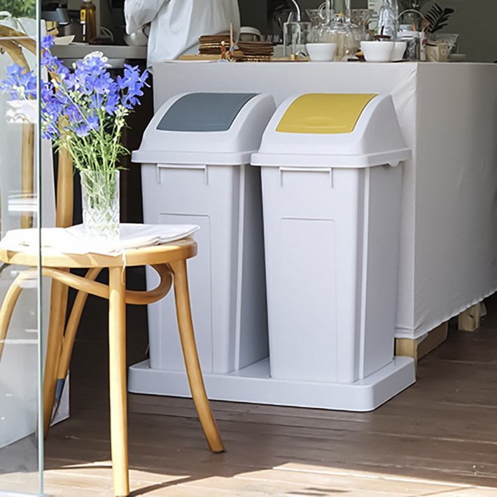 프랑코 분리수거함 모음  대용량 분리수거함 페달형 분리수거함 휴지통 쓰레기통, 1개