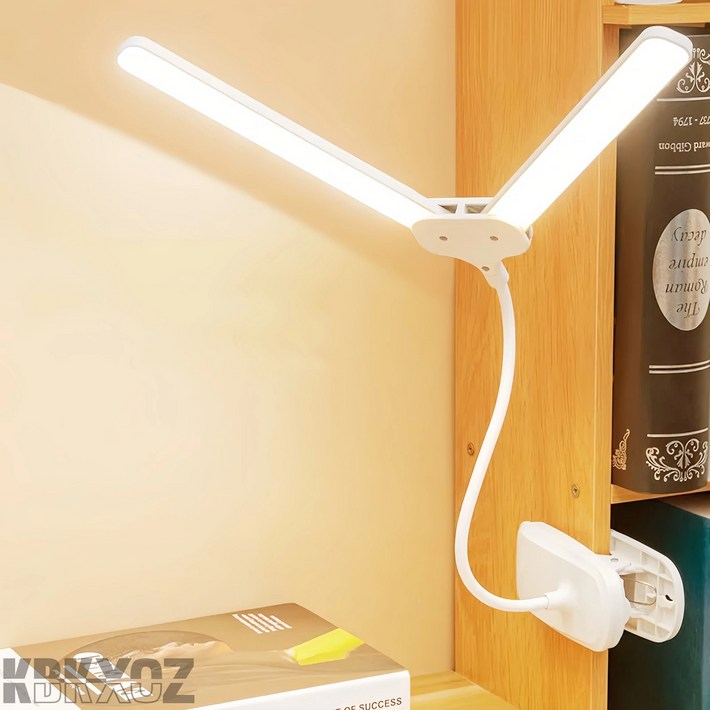 KBKXOZ LED 책상 램프  클립형 무선 LED 스탠드  학생용 미니 조명  캠핑용 휴대용 램프