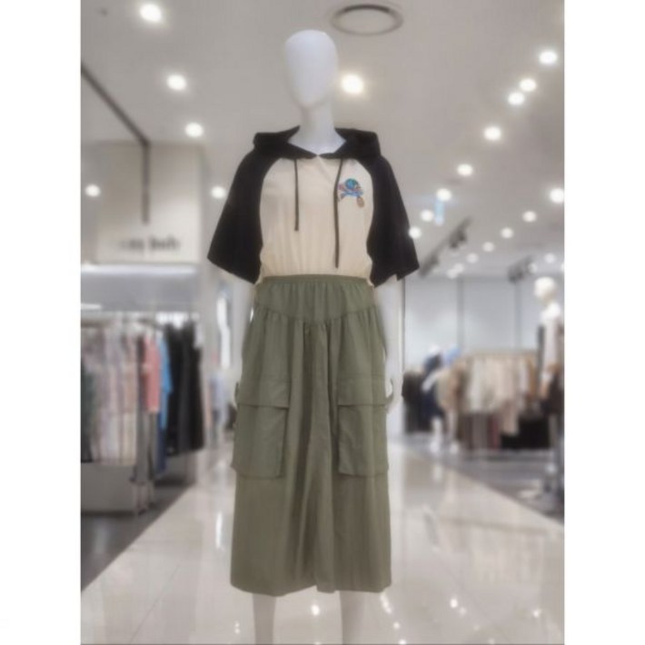 백화점 쥬시쥬디 후드배색 믹스원피스 JXOP32AT 아울렛