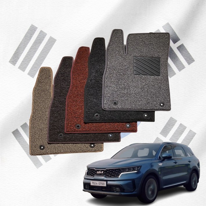 냄새안나는 국산 쏘렌토 MQ4 코일매트 풀세트 운전석 5인승 7인증 하이브리드