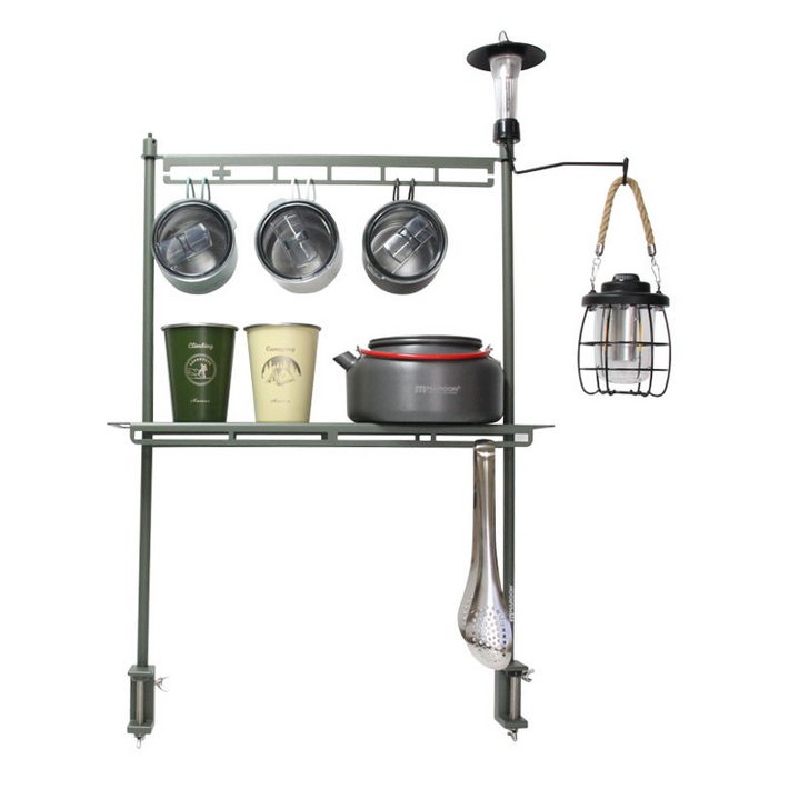 마룬 캠핑 테이블 행어 쉘프 수납선반 알루미늄