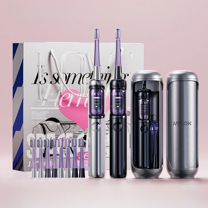 독일 JIMOK 음파 전동 칫솔 전용 스페이스 살균캡슐 칫솔모 4개, 2세트, 스페이스 실버딥 블루, J6pro