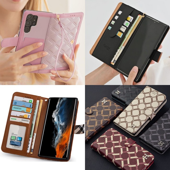 갤럭시버디4 가죽 다이어리 케이스 SMA166 지갑형 케이스