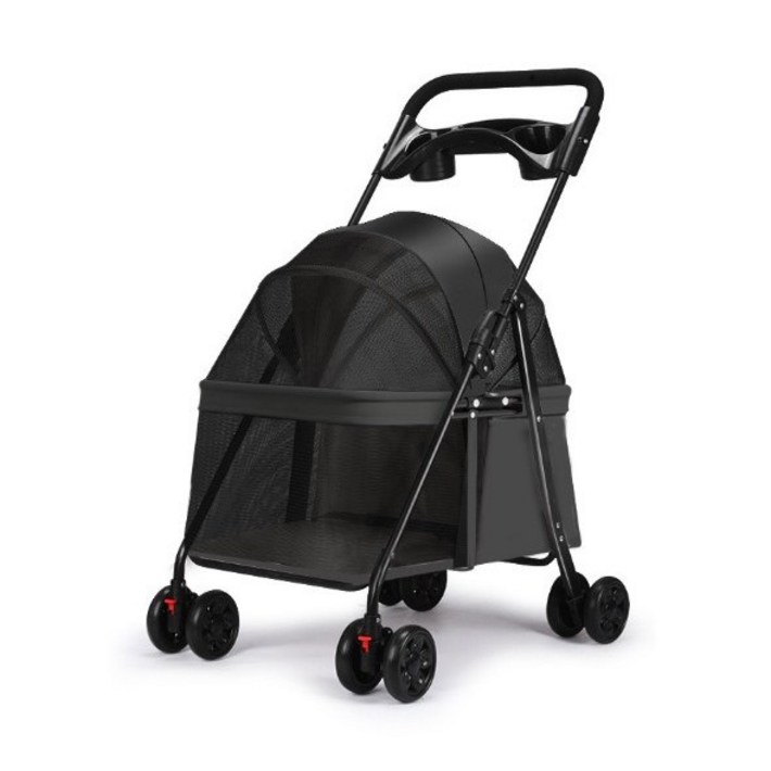 리틀보이 저상 강아지 유모차 퀵폴딩