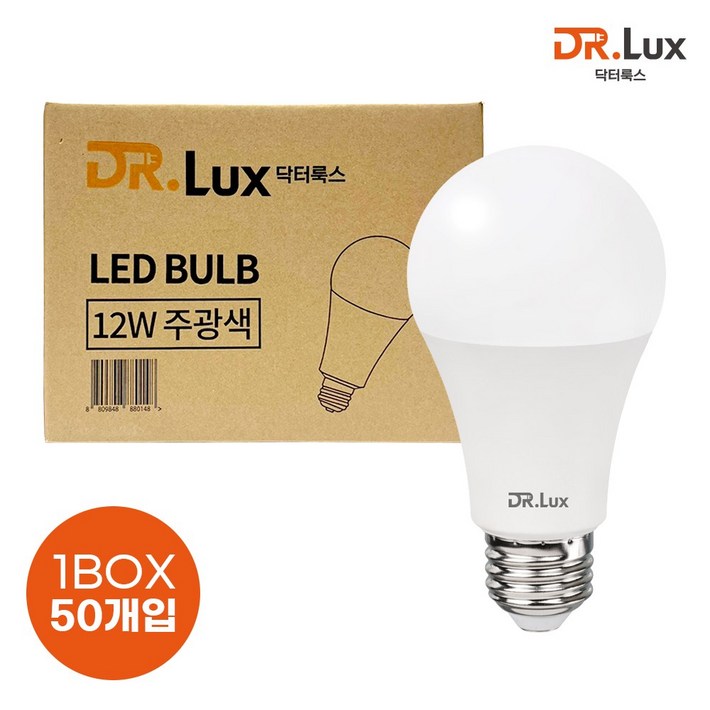닥터룩스 LED 전구 12W, 50개, 주광색 닥터룩스 LED 전구 12W, 50개, 주광색