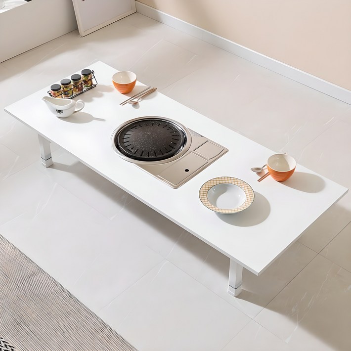 좌식 불판테이블 고기불판 밥상 식탁 가스 버너 900 1200 1500 고기집