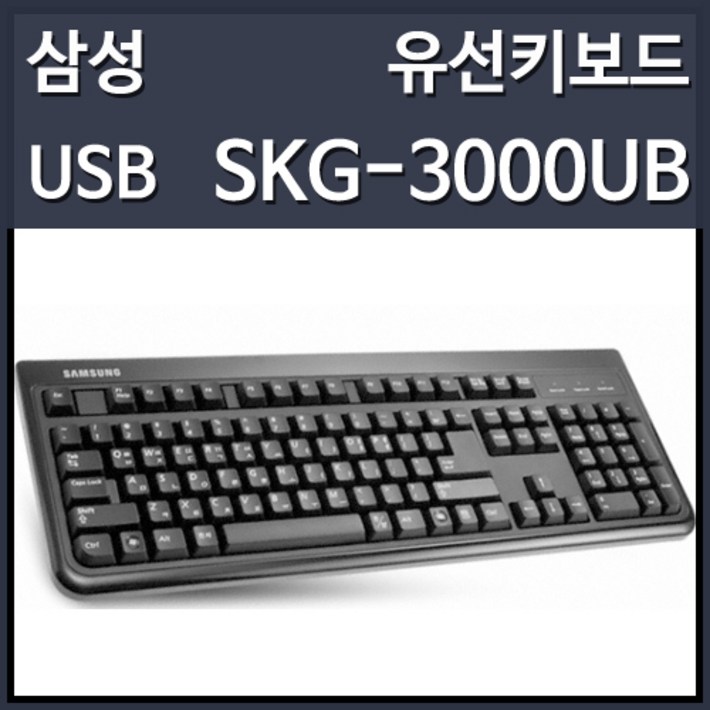 삼성전자 SKG-3000UB 유선 키보드 (USB,키스킨포함)