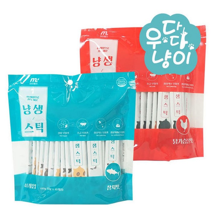 마이베프 냥생스틱 11g 40개입 고양이간식
