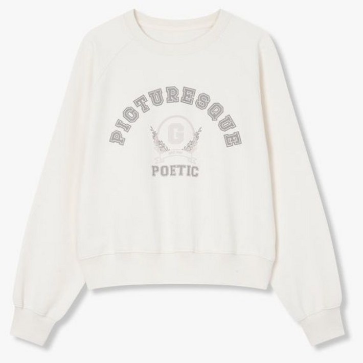 지컷 gcut 볼륨 프린트 래글런 맨투맨 7255340301 464011