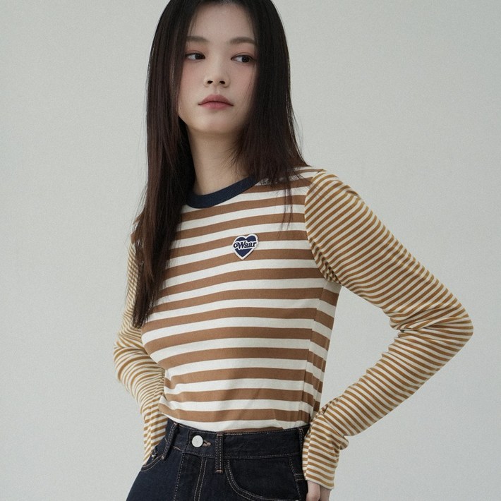 WT16 STRIPE COMBI TEE 2COLORS