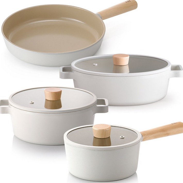 네오플램 피카 IH 인덕션 냄비세트 후라이팬 4종세트