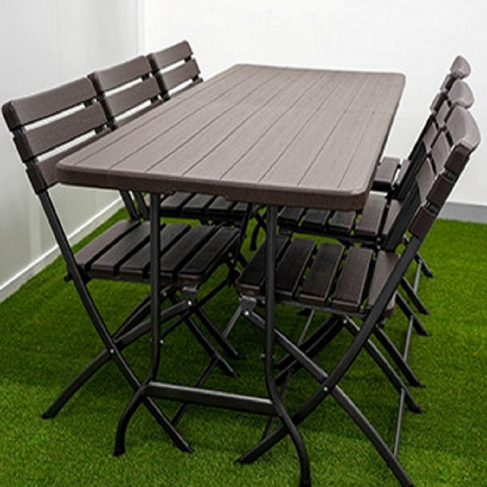 이동식 테이블 의자 이케아 책상 코스트코 1800 가판대 일자형 플라스틱 다이소 브로몰딩 폴딩 접이식 1200, 3.브로몰딩 테이블1800접이식우드브라운