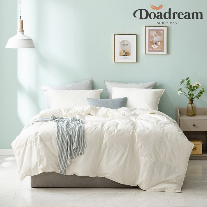 도아드림 코튼 앤 구스이불, 화이트