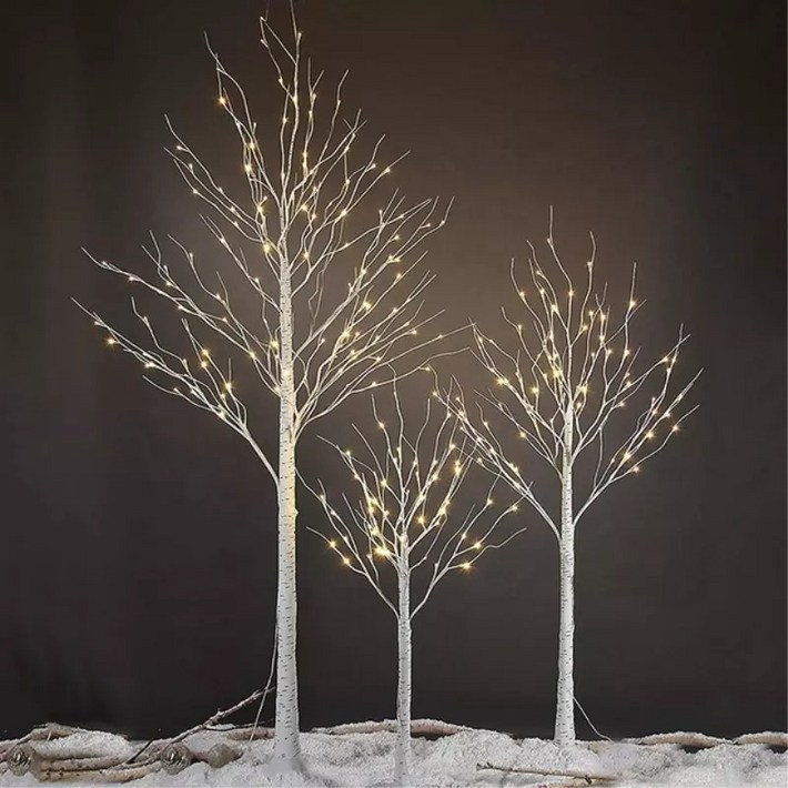 자작나무 LED 크리스마스트리 2종 60cm,120cm 선택 구성 자작나무 LED 크리스마스트리 2종 60cm,120cm 선택 구성