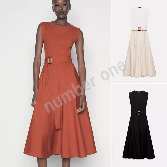 ZARA 자라 여성 2025 신상 벨트 롱 원피스 ZARA 자라 여성 2025 신상 벨트 롱 원피스