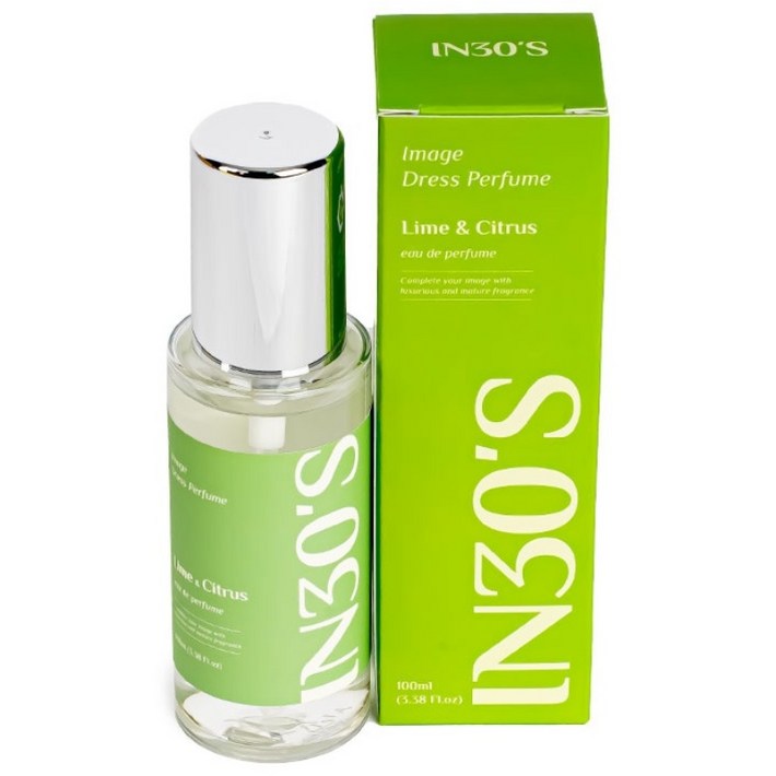 인써티 오 드 퍼퓸 섬유 향수 지속력좋은 남자 여자 멀티퍼퓸, 10.라임앤시트러스, 100ml, 1개