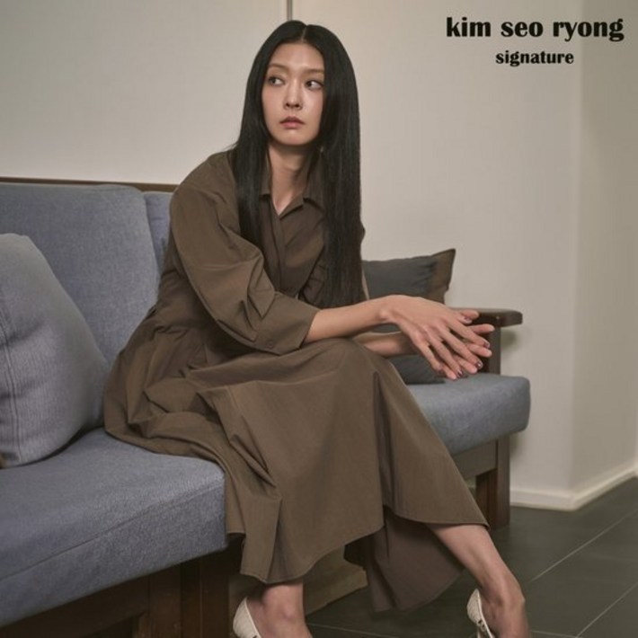 김서룡 시그니처 24FW 볼륨 밴딩 원피스 런칭 가격 89,900원