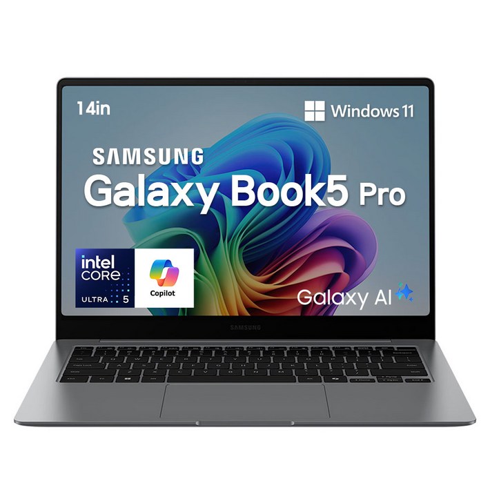 삼성전자 갤럭시북5 프로 14인치 인텔 울트라5 AI 터치스크린 고해상도 노트북, NT940XHAK51A, WIN11 Home, 16GB, 256GB, 실버 삼성전자 갤럭시북5 프로 14인치 인텔 울트라5 AI 터치스크린 고해상도 노트북, NT940XHAK51A, WIN11 Home, 16GB, 256GB, 실버