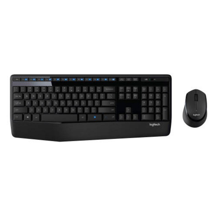 Logitech 무선 저소음 키보드 마우스 콤보 세트 합본 팜레스트 적용 액세유입 대비 설계 조용한 타이핑 한글정품, 단일상품