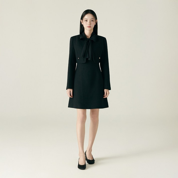 로엠 자켓형 트위드 미니원피스RMOWF4TS12