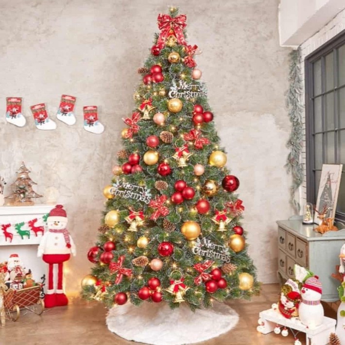 라이프코치 트리 풀세트 270cm 사무실크리스마스트리 성탄절트리