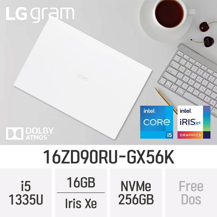 당일출고새학기시즌 LG전자 2023 그램16 13세대 16ZD90RUGX56K  최신형 업무용 노트북 파우치무선마우스 증정, 16ZD90RUGX56K, FREEDOS, 16GB, 256GB, 코어i5, W