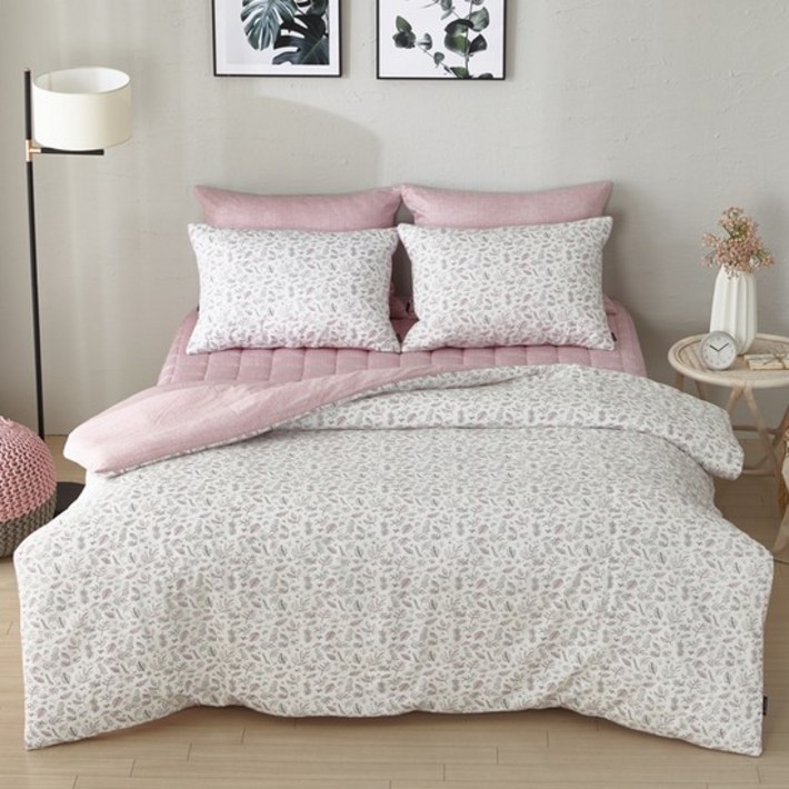 모달면 엘리핑크 누빔이불커버 퀸Q, 상세설명 참조