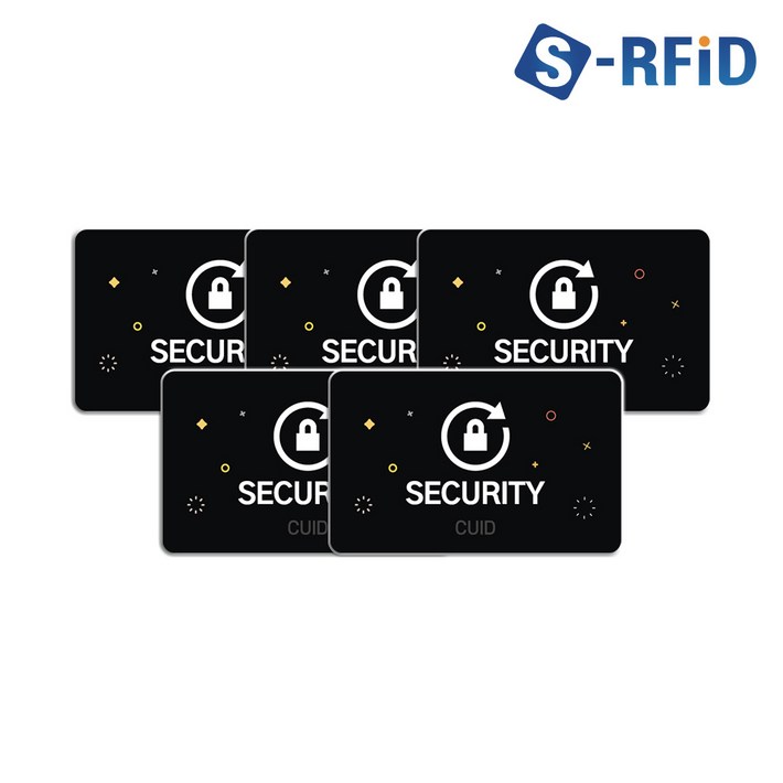 RFID MCT CUID 태그 도어락 출입 공동현관 복사, 5개, CUID PVC 사각 블랙 디자인 5개 No.7P RFID MCT CUID 태그 도어락 출입 공동현관 복사, 5개, CUID PVC 사각 블랙 디자인 5개 No.7P