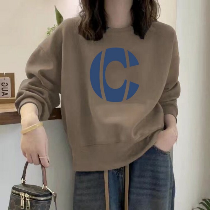 해피유통    여성용 추동 숏 맨투맨 패션 긴팔 상의  BJJ001