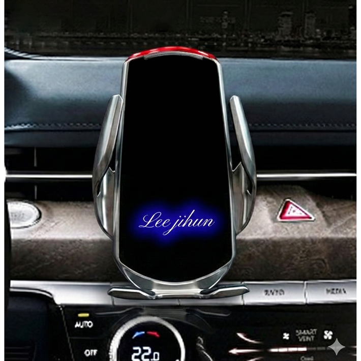 모노파츠 차량용 무선 충전 핸드폰 거치대 고속무선충전기 풀세트 특별한 커스텀 각인