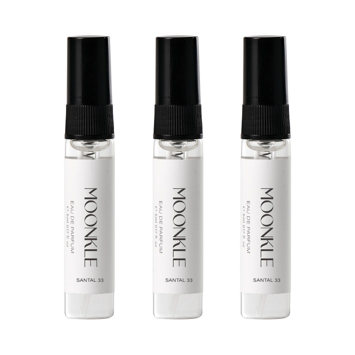 뭉클 상탈33 니치향수 미니어처, 3개, 5ml